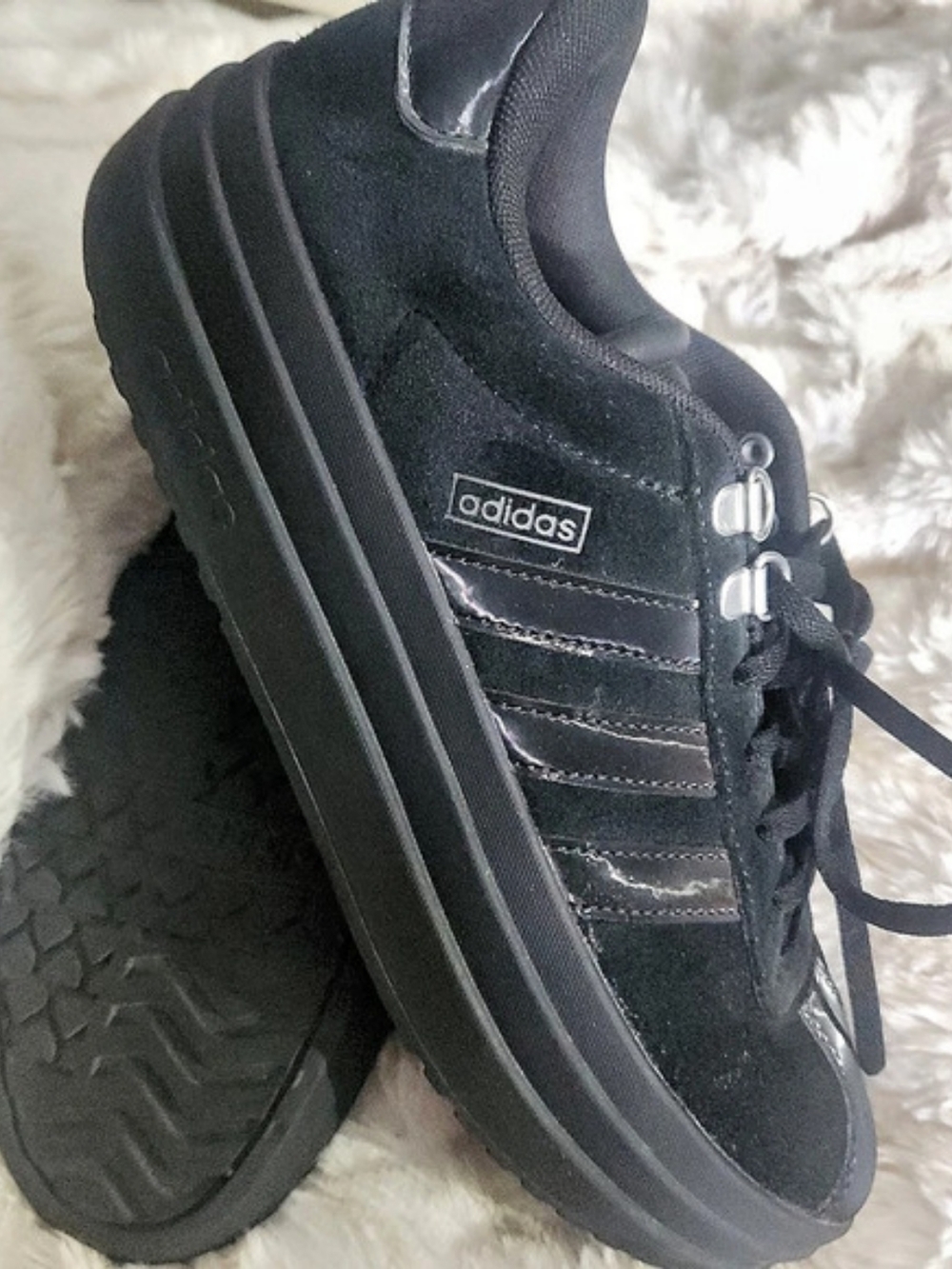 adidas VL Court 3.0 Black Sneakers US 9